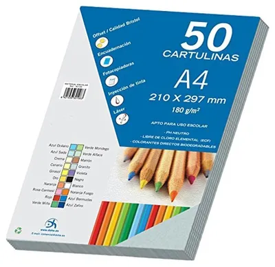 Productafbeelding van A4 Karton in Granietblauw, 50 stuks, 21 x 29,7 cm, 180 g/m²