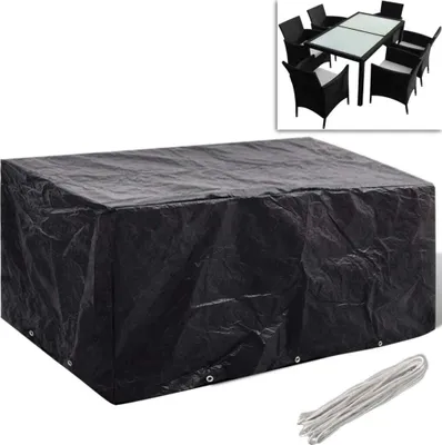 Produktbild von vidaXL Obal na záhradný nábytok 8 očiek 240x140x90 cm