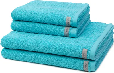 Produktbild von Ross Smart 2 X Handtuch 2 X Duschtuch im Set Frottee gerippt 520 g/m² superweich, Hautfreundlich saugstark pflegeleicht, Gewebte Bordüre modernes Design