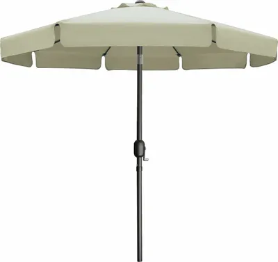 Obrázok produktu pre Marbueno slnečník oceľ 8 tyčí D270 cm polyester béžová Záhrada, bazén, terasa