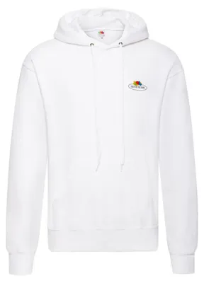 Produktbild von Fruit of the Loom 012208J | Vintage Hooded Sweat Classic Small Logo Print - Kapuzenpulli - Farbe: White - Größe: 2XL