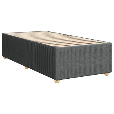 Produktbild von Bettgestell ohne Matratze Dunkelgrau 90x190 cm Stoff