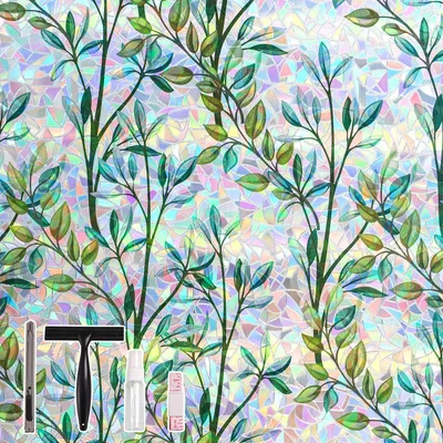 Productafbeelding van Raamfolie met Regenboogeffect en Privacy Bescherming 30 x 200 cm