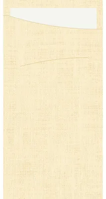Produktbild von Duni Serviettentaschen cream 230x115 mm 60 Stück