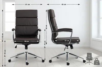 Produktbild von Bürostuhl Cleveland Kunstleder braun