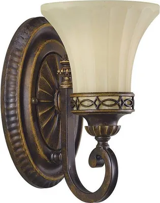 Produktbild von Zeitgenössische Wandleuchte Zeichensaal Stahl Nussbaum Glas 1 Licht E27