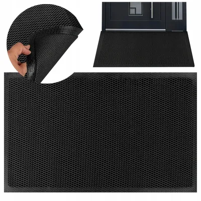 Obrázek produktu pro Rohožka Deco4Home DEPO 3D 60x90cm | Pod dveře | Černá