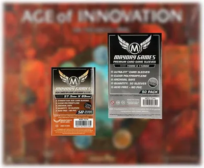 Produktbild von Mayday Premium Sleeves Hüllen 7078 + 7144 Vorteilspack für Age of Innovation