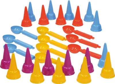 Produktbild von Lena Sandspielzeug Eis-Set 30-teilig mit 10 Eisportionierern und 20 Eiswaffeln