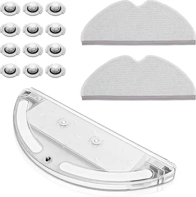 Produktbild von teil-Set 1 Wassertank, 2 Wischtücher, 12 Wassertankfilter für Xiaomi Roborock S50 S51 S55 T61 Zubehör für Staubsauger