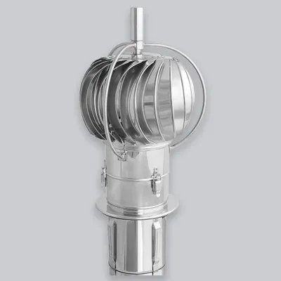 Produktbild von Schornsteinaufsatz Turbowent TUZ 2 zum Einstecken, Edelstahl, Ø 130 mm