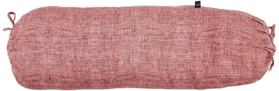 Image de Coussin de nuque en lin | 25 x 90 cm | Couleur : Bordeaux