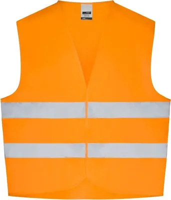 Produktbild von Safety Vest fluorescent-orange, Gr. S-XXL