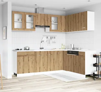Produktbild von Möbel 11-tlg. Küchenschrank-Set Artisan-Eiche Holzwerkstoff - Küchenschränke 3328576