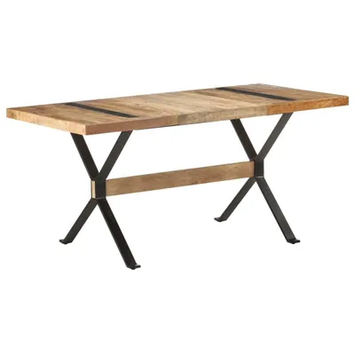 Produktbild von Maison Exclusive - Esstisch 160x80x76 cm Raues Mangoholz