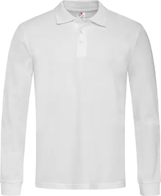 Immagine prodotto di Stedman ST3400 | Polo uomo manica lunga 100 - Colore: Bianco - Taglia: S