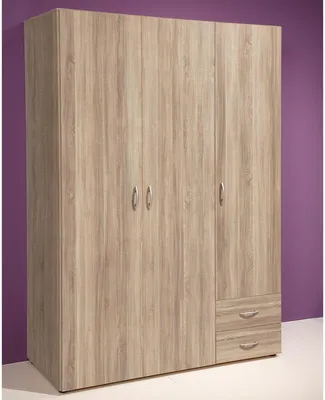 Produktbild von Kleiderschrank Schrank Schlafzimmerschrank Drehtürenschrank "Hamina II" Sonoma-Eiche