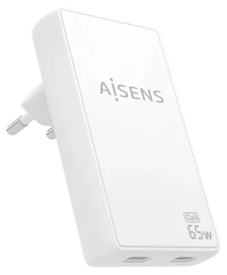 Obrázek produktu pro AISENS ASCH-65W2P077-W, Vnitřní, AC, 20 V, Bílá