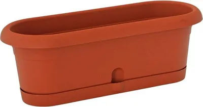 Produktbild von Blumentopf ICS MINIMELISSA 30x12x11 cm, Blumenkasten, mit Untersetzer