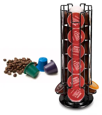 Obrázok produktu pre SolidKeus – Otočný držiak na kávové kapsuly, vhodný pre 24 kapsúl