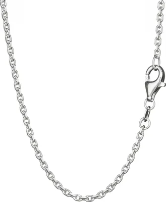 Produktbild von Ankerkette 925 Silber 55cm Damen Collier diamantiert Langankerkette 1,7mm breite