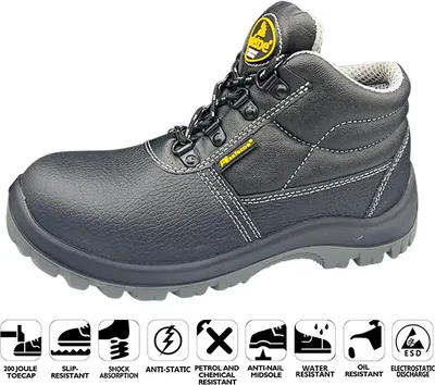 Produktbild von Scarpe antinfortunistiche SAFETOE® alte da lavoro S3 nere (M-8010) Gr. 42
