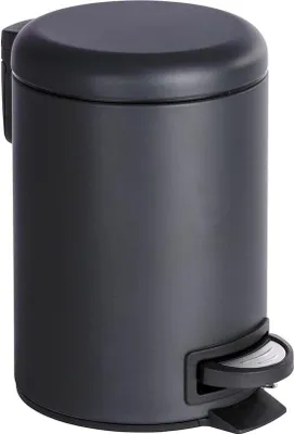 Produktbild von Famanu Kosmetikeimer mit Pedal - Schwarz matt