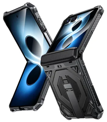 Produktbild von Handyhülle Klapphülle Kickstand Samsung Galaxy Z Flip 7 + 8 5G Outdoor Schwarz
