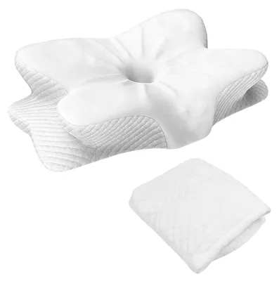 Produktbild von Kissenbezug Satin für Memory Foam Kissen 63x38cm Silbergrau Eisseidengewebe