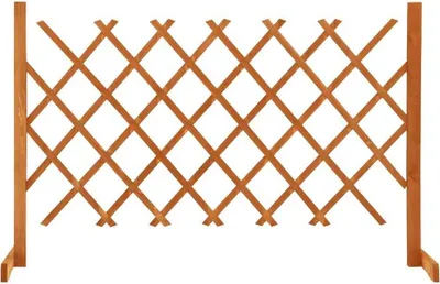 Produktbild von Garten-Rankzaun Orange 120x90 cm Massivholz Tanne