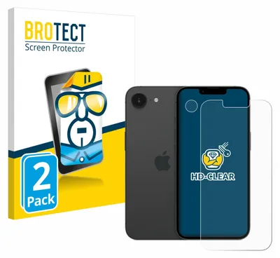 Product packaging and a smartphone with a screen protector.