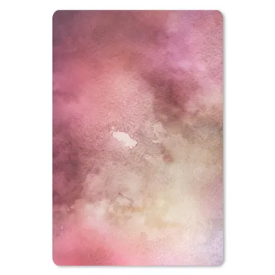 Produktbild von MuchoWow® Mauspad Mousepad Aquarell - Rosa - Braun 18x27 cm - Mousepads - Maus Mat - Pad - Mausunterlage