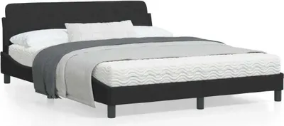 Obrázek produktu pro Maison Exclusive – Postel "Dover", černá, rozměr 160x200 cm, potah z veluru