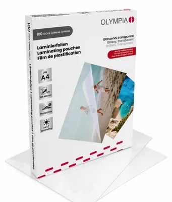 Immagine prodotto di Pellicola laminata OLYMPIA 100 X DIN A4 125 micron