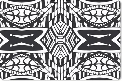 Produktbild von MuchoWow® Schreibtischunterlage Muster - Kontrast - Geometrisch 60x40 cm - XXL Mauspad - Großes Mauspad