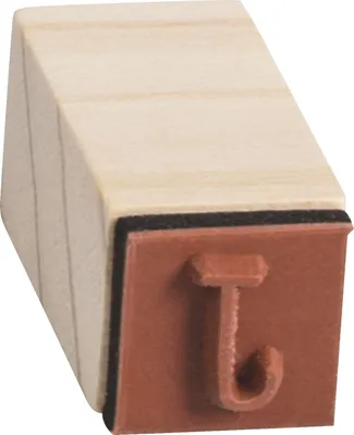 Produktbild von Stempelset Holz Alphabet Packung mit 3 Stück
