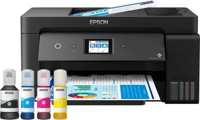 Zdjęcie produktu dla Epson EcoTank L14150, Atramentowa, Drukowanie w kolorze, 4800 x 1200 DPI, Kopiowanie w kolorze, Bezpośrednie drukowanie, Czarny