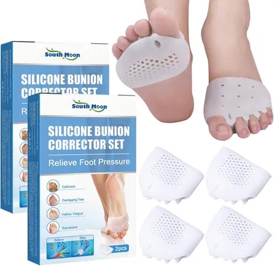 Produktbild von Zehenspreizer 2 Paar (4 Stück) Hallux Valgus Zehenspreizer, Gel Zehentrenner für Bunion Korrektur, Korrektur für alle Zehen, Hammerzehen Korrektoren
