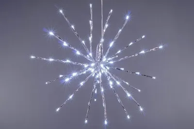 Zdjęcie produktu dla Świąteczne LED oświetlenie - deszcz meteorów, zimna biała