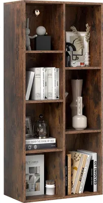 A bookshelf filled with decorative items and books.