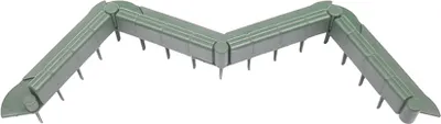Zdjęcie produktu dla Dekoracyjne plastikowe obrzeże trawnikowe, ZIELONE - do trawników, rabat ogrodowych, klombów i ścieżek - 10 m długości x 6 cm wysokości - Timbela M801-GREEN-10