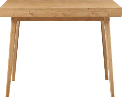 Produktbild von Schreibtisch 'Hässleholm' Bambus 3 Schubladen 100x50x75cm Natur