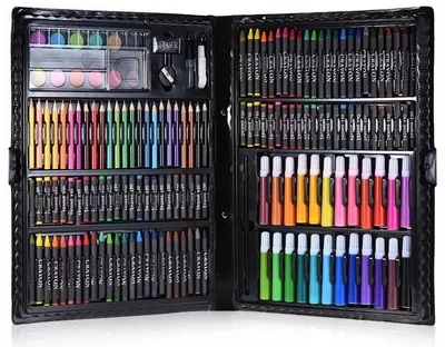 Produktbild von 168-teiliges Künstler-Set im Koffer mit Stiften Farben