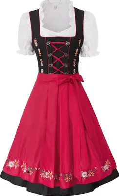 Produktbild von Damenkleid Dirndl JASAMBAC 3-teilig Karneval 2XL
