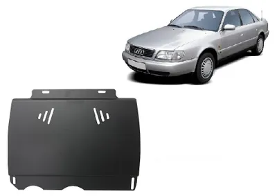 Image de Protection de soubassement en acier pour boîte de vitesses manuelle, compatible avec Audi A6, modèles de 1997 à 2004