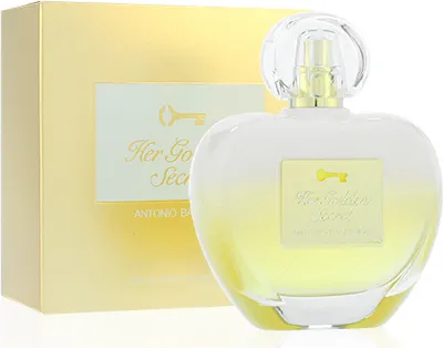 Produktbild von Antonio Banderas Her Golden Secret, Frauen, 80 ml, Apfel, Bergamotte, Mandarine, Pfirsich, Schwarze Johannisbeere, Gardenia, Orangenblüte, Zedernholz, Moschus, Tonka-Bohne, Vanille, Spray