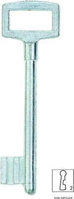 Image de Clé n°2 pour serrure en applique - THIRARD