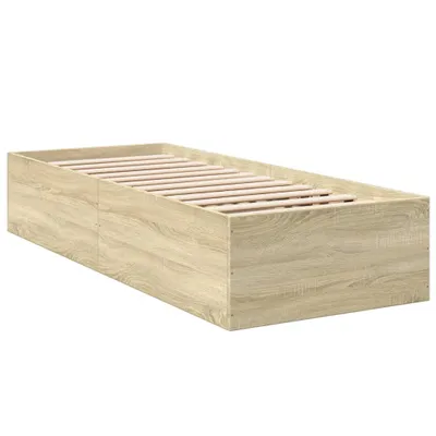 Obrázok produktu pre Posteľný rám bez matraca dub sonoma 75x190 cm kompozitné drevo