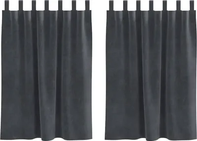 Obrázok produktu pre vidaXL Zatemňovacie záclony, 2 kusy, svetlosivá, 140 x 140 cm, zamat
