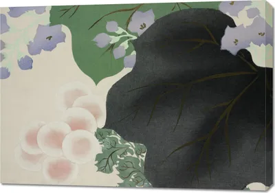 Image de Tableau 100 x 70 cm Flowers 2, Sekka Japonais Vintage pour le salon